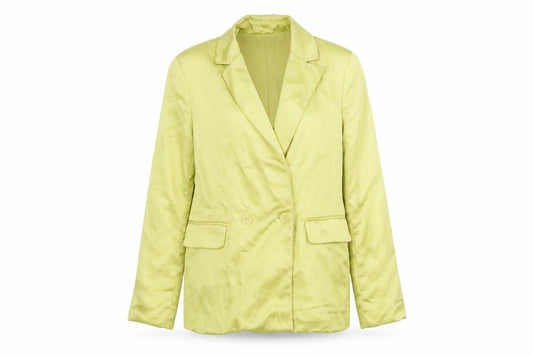Front view of Bershka Women’s Green XS Blazer Casual Spring/Summer