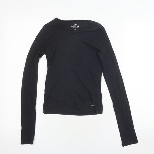 Hollister Women's Black XS Long Sleeve Basic T-Shirt