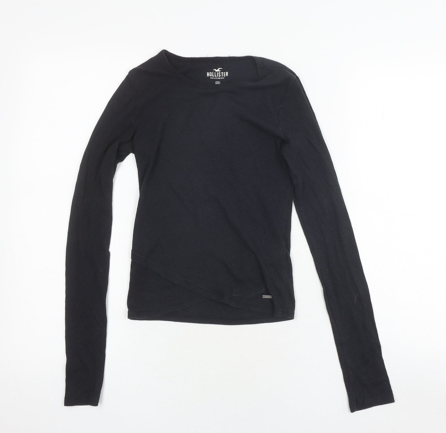 Hollister Women's Black XS Long Sleeve Basic T-Shirt