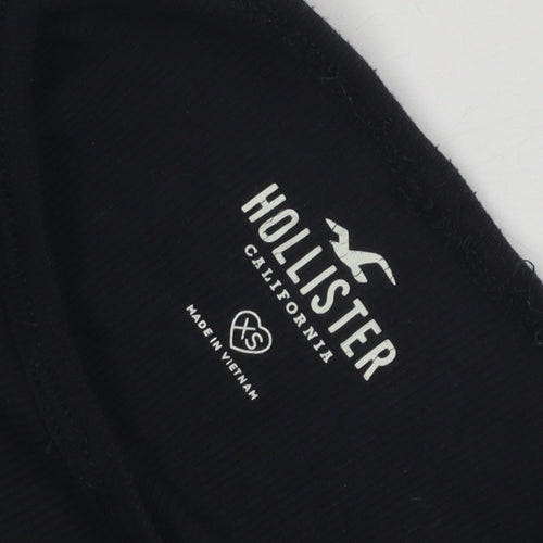 Hollister Women's Black XS Long Sleeve Basic T-Shirt