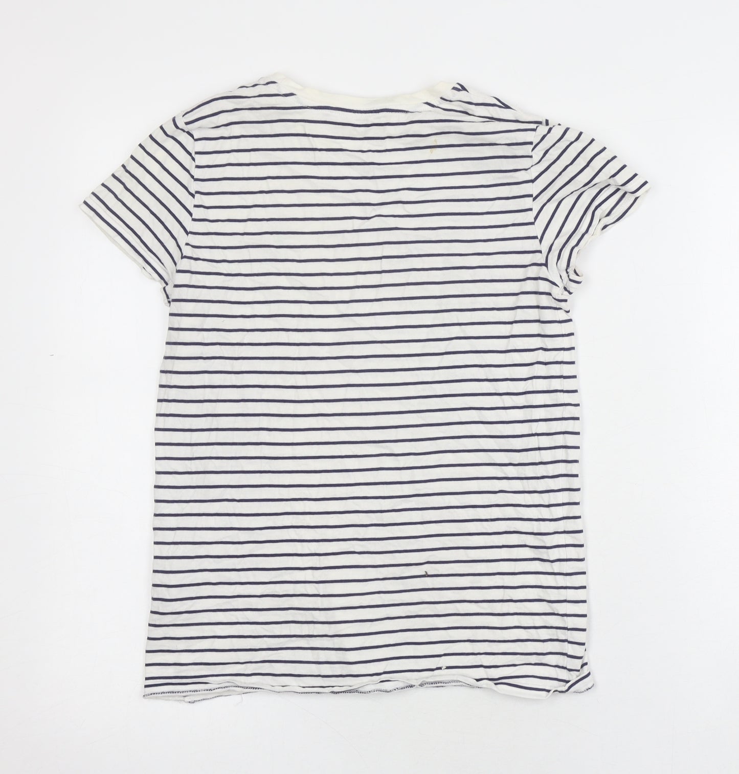 Ralph Lauren Women’s White Striped T-Shirt S