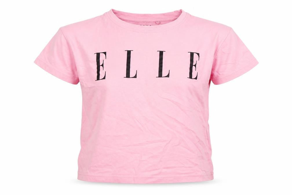ELLE Girls Pink Graphic T-Shirt, 10-11 Years, 100% Cotton