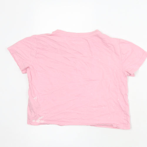 ELLE Girls Pink Graphic T-Shirt, 10-11 Years, 100% Cotton