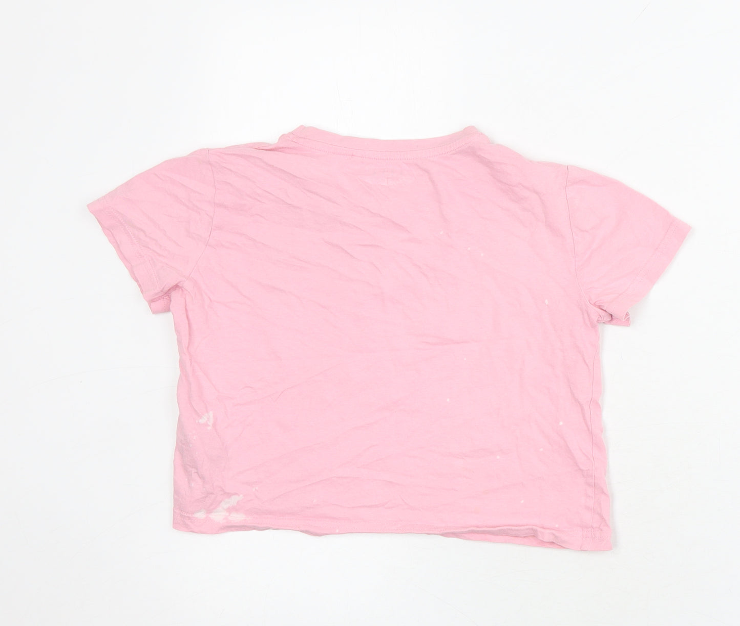 ELLE Girls Pink Graphic T-Shirt, 10-11 Years, 100% Cotton