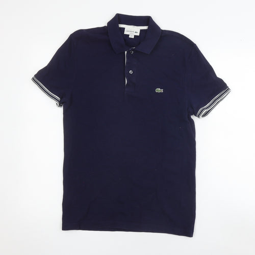 Lacoste Men's Blue Slim Fit Polo Shirt S