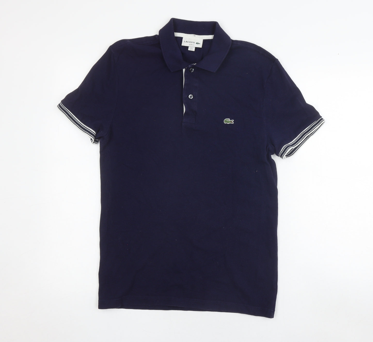 Lacoste Men's Blue Slim Fit Polo Shirt S