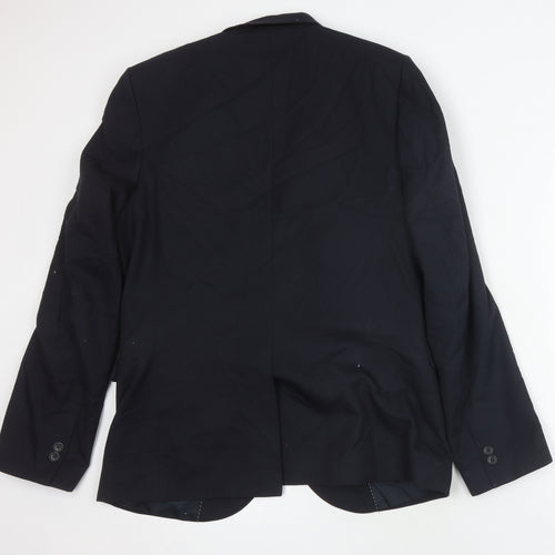 Moss London Men's Black Blazer Size M Slim Fit