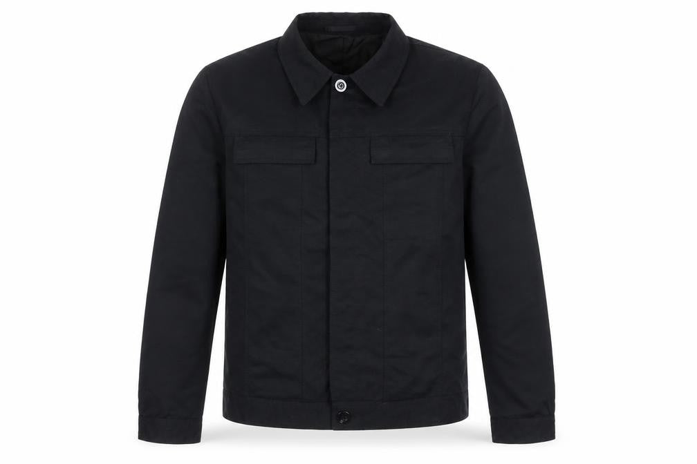 Front view of Stonebridge Men's Black Button Jacket M