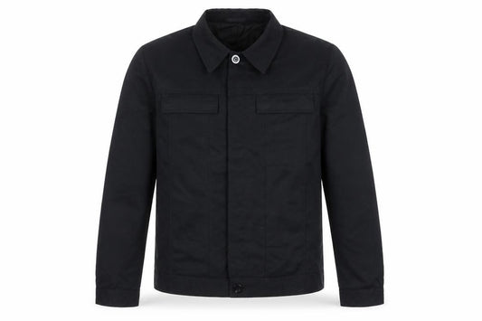 Front view of Stonebridge Men's Black Button Jacket M