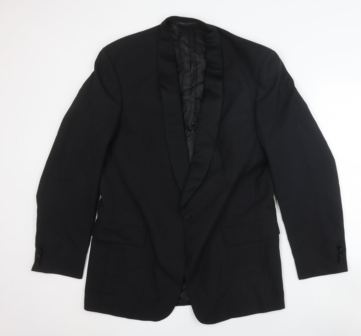 Pierre Cardin Men's Black Shawl Lapel Blazer Classic Fit Size 40L