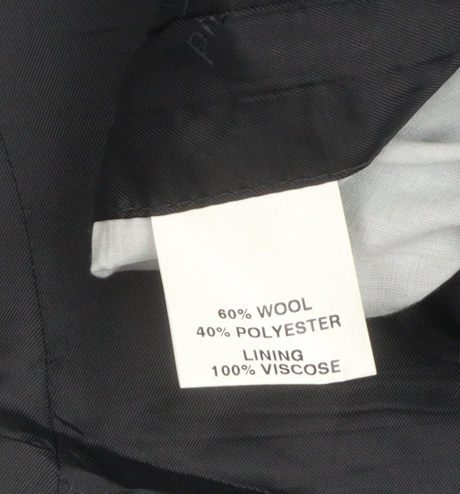 Pierre Cardin Men's Black Shawl Lapel Blazer Classic Fit Size 40L