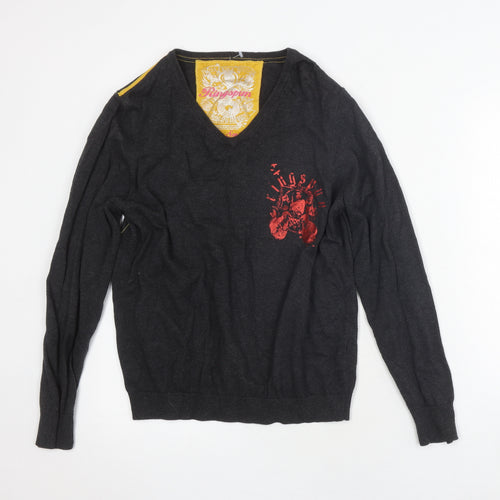 Ringspun Women's Black S Pullover Jumper