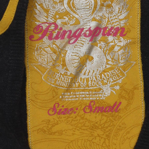 Ringspun Women's Black S Pullover Jumper