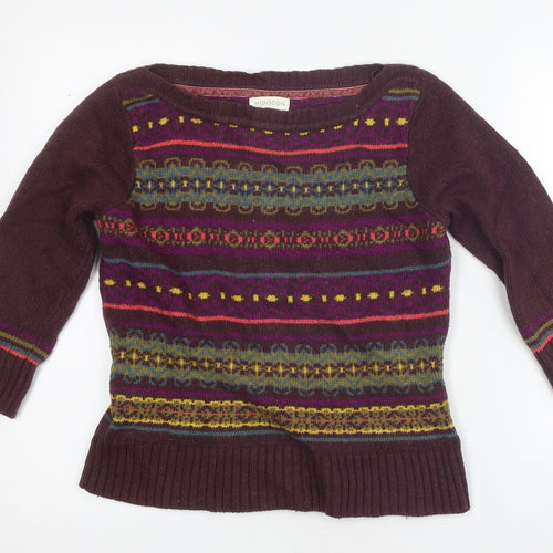 Monsoon Women's Multicoloured Size 12 Fair Isle Jumper