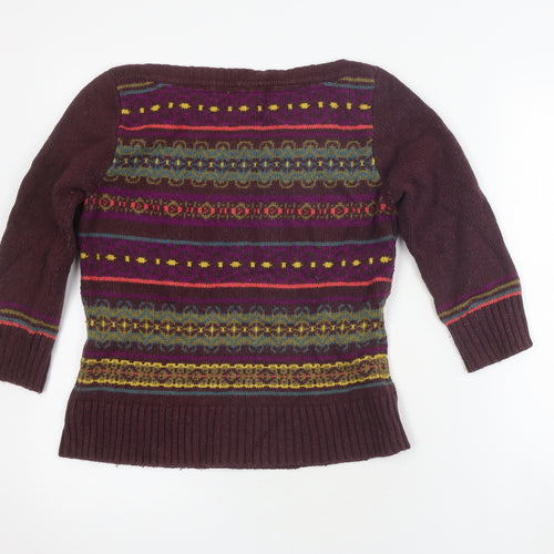 Monsoon Women's Multicoloured Size 12 Fair Isle Jumper