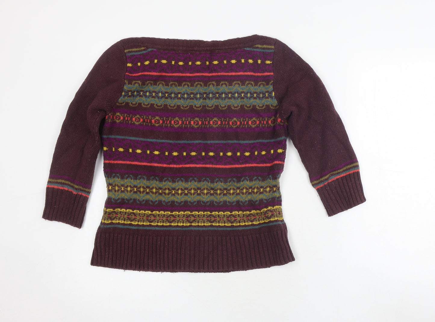 Monsoon Women's Multicoloured Size 12 Fair Isle Jumper