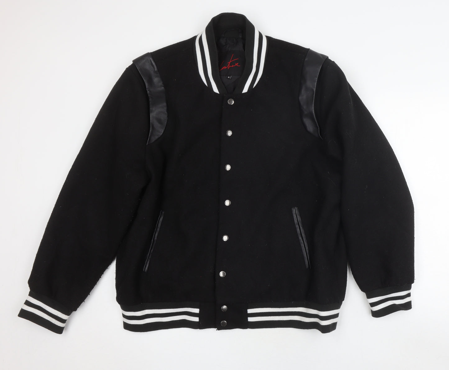 The Couture Club Unisex Black Varsity Jacket XL