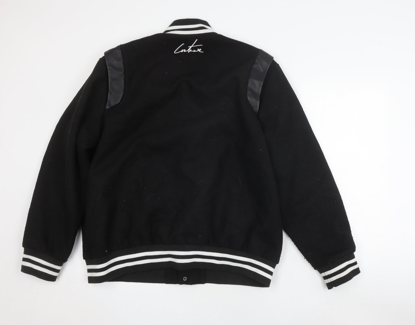 The Couture Club Unisex Black Varsity Jacket XL