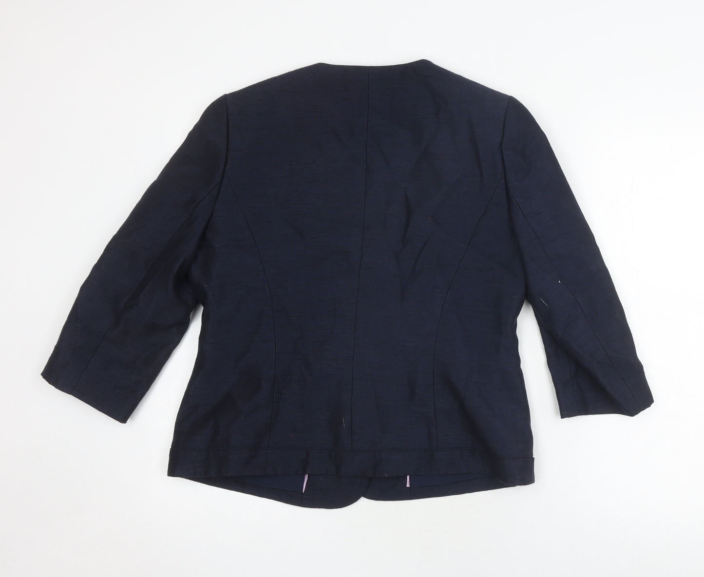 Eastex Women's Blue Blazer Size 10, 3/4 Sleeve Business Jacket