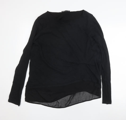 AllSaints Women's Black Long Sleeve Blouse L