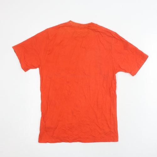 Vans Unisex Orange T-Shirt M Casual Cotton Logo