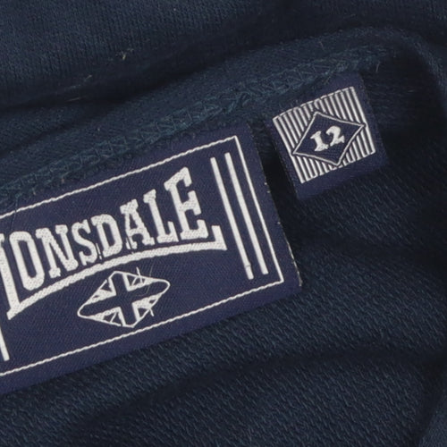 Lonsdale Women Blue Jersey T-Shirt Size 12