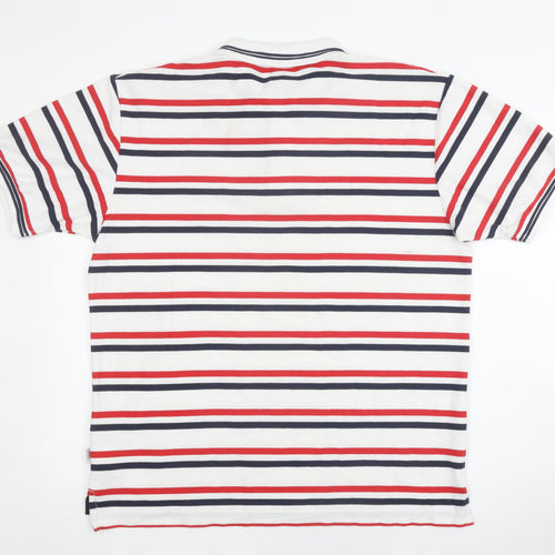 Lonsdale Men's Multicoloured Striped Polo Shirt L