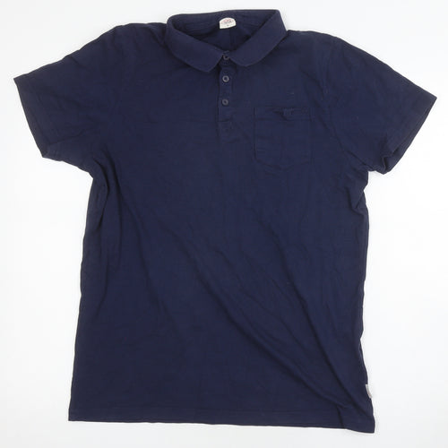 Lee Cooper Men's Blue Polo Shirt Medium