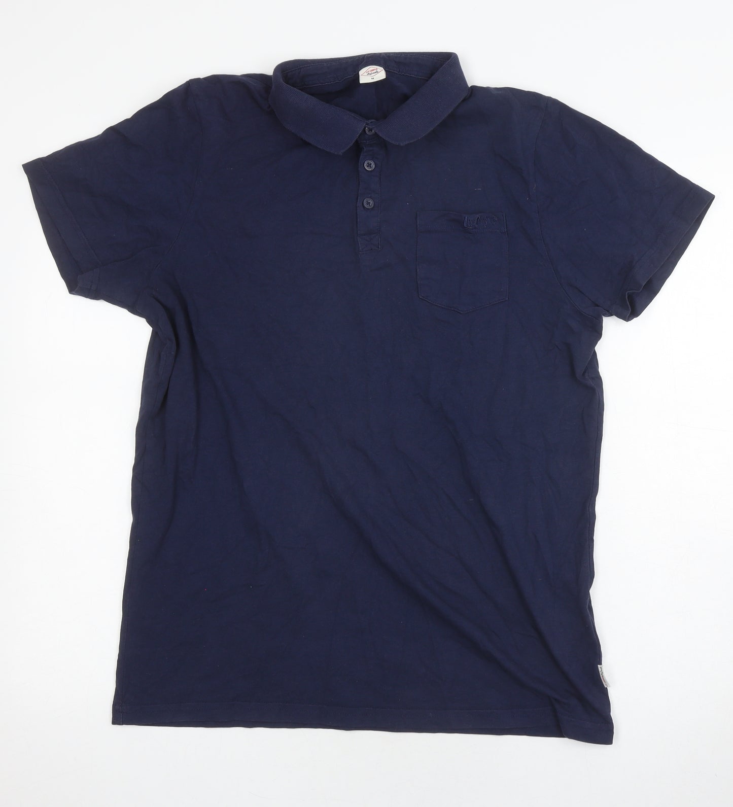 Lee Cooper Men's Blue Polo Shirt Medium