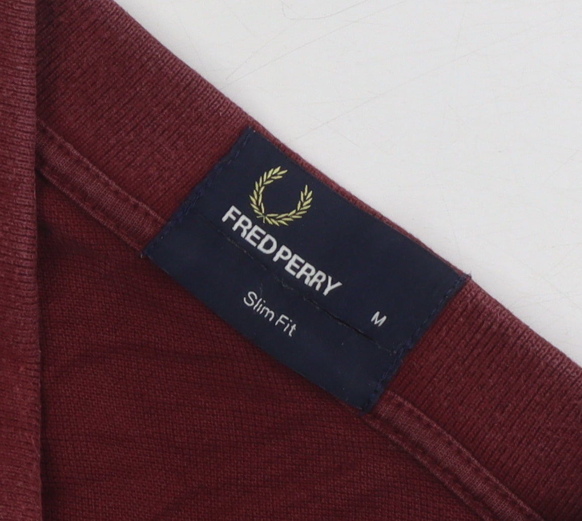 Fred Perry Men's Red Slim Fit Polo M