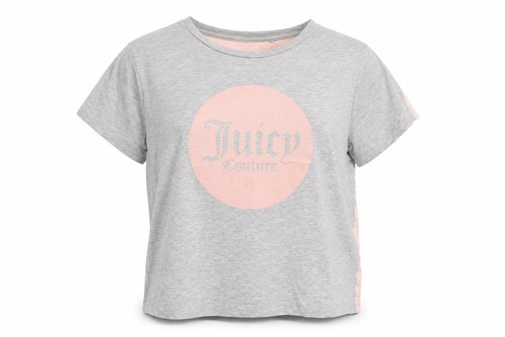 Juicy Couture Girls Grey Graphic T-Shirt, 14-15 Years, Casual Fashion