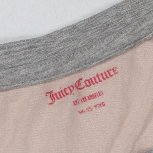 Juicy Couture Girls Grey Graphic T-Shirt, 14-15 Years, Casual Fashion