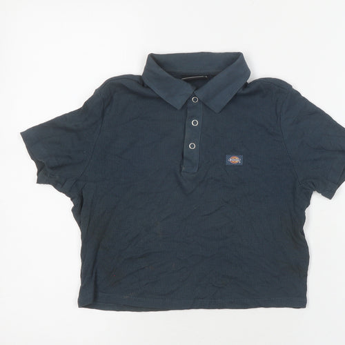 Dickies Unisex Blue Polo, XS, Casual Short Sleeve Top