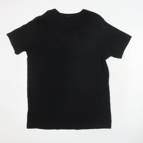 Hugo Boss Men's Black XL Logo T-Shirt, Short Sleeve