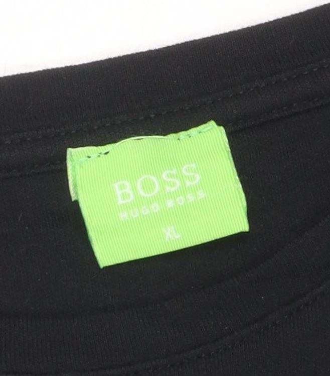 Hugo Boss Men's Black XL Logo T-Shirt, Short Sleeve