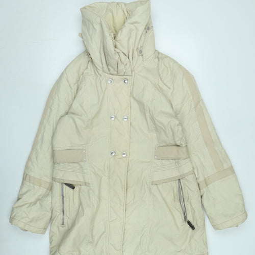 Loft Fashion Women's Beige Parka Jacket Size 14