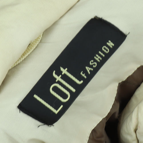 Loft Fashion Women's Beige Parka Jacket Size 14