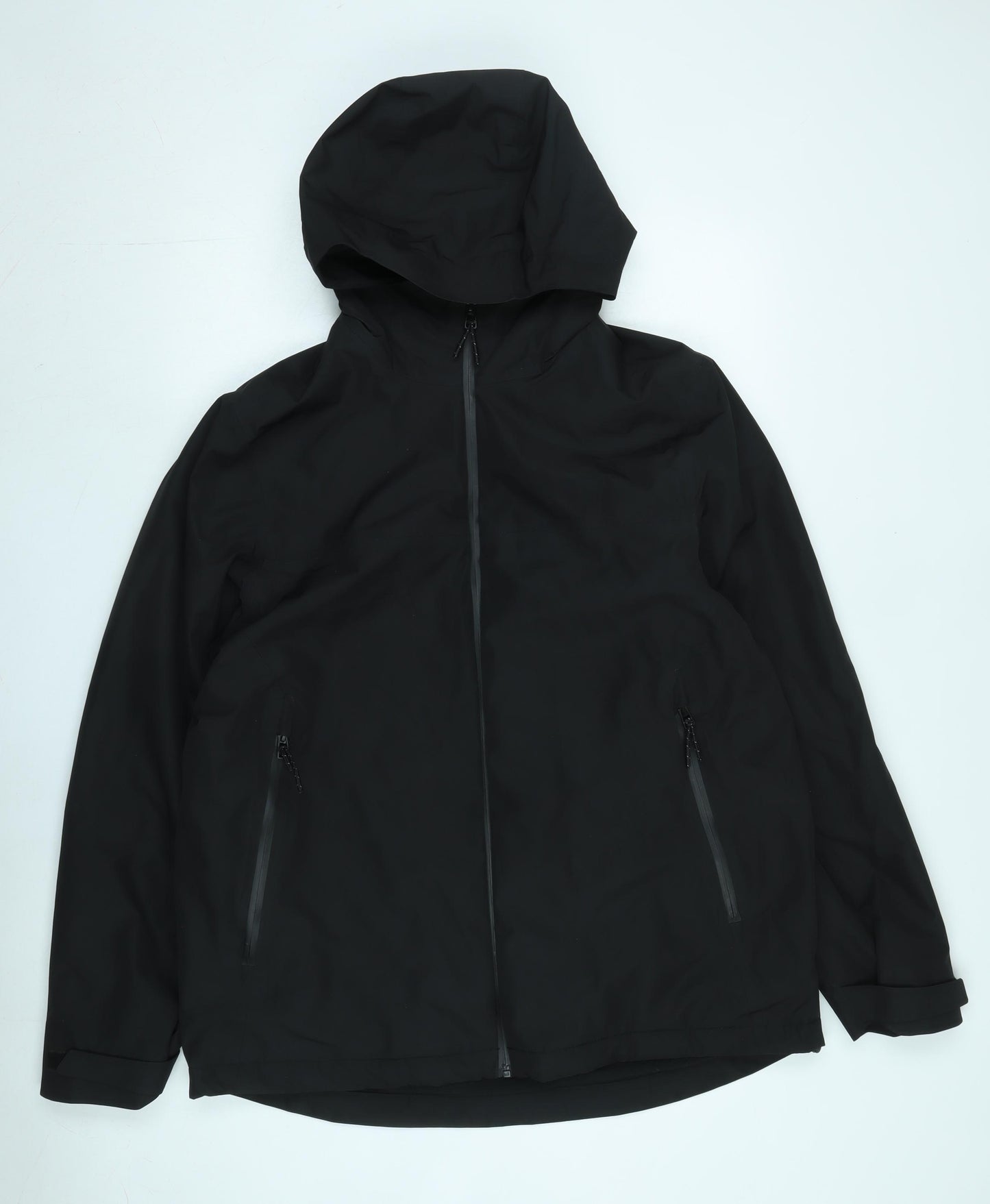 Marks & Spencer Men's Black XL Hooded Rain Coat