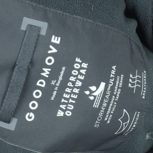 Marks & Spencer Men's Black XL Hooded Rain Coat