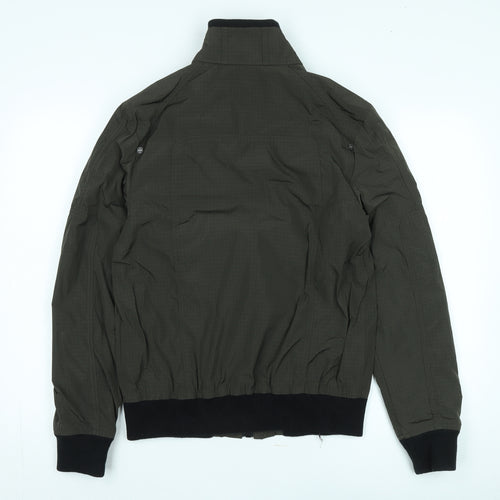 Next Men's Green Bomber Jacket S, Windproof