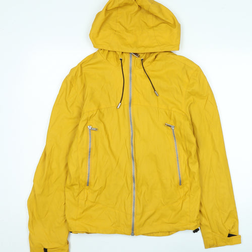 Zara Men’s Yellow Windbreaker Jacket Size S