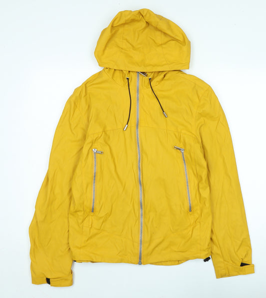 Zara Men’s Yellow Windbreaker Jacket Size S