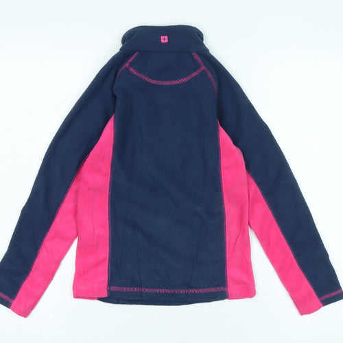 Mountain Warehouse Girls Fleece Jacket Blue Pink 7 Years