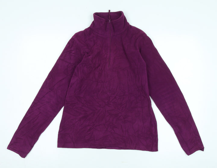 Mountain Warehouse Women's Purple Henley Sweatshirt