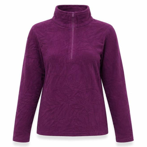 Mountain Warehouse Women's Purple Henley Sweatshirt