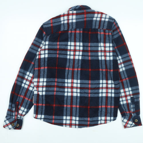 Lee Cooper Boys Multicoloured Checkered Shirt Jacket, 13 Years