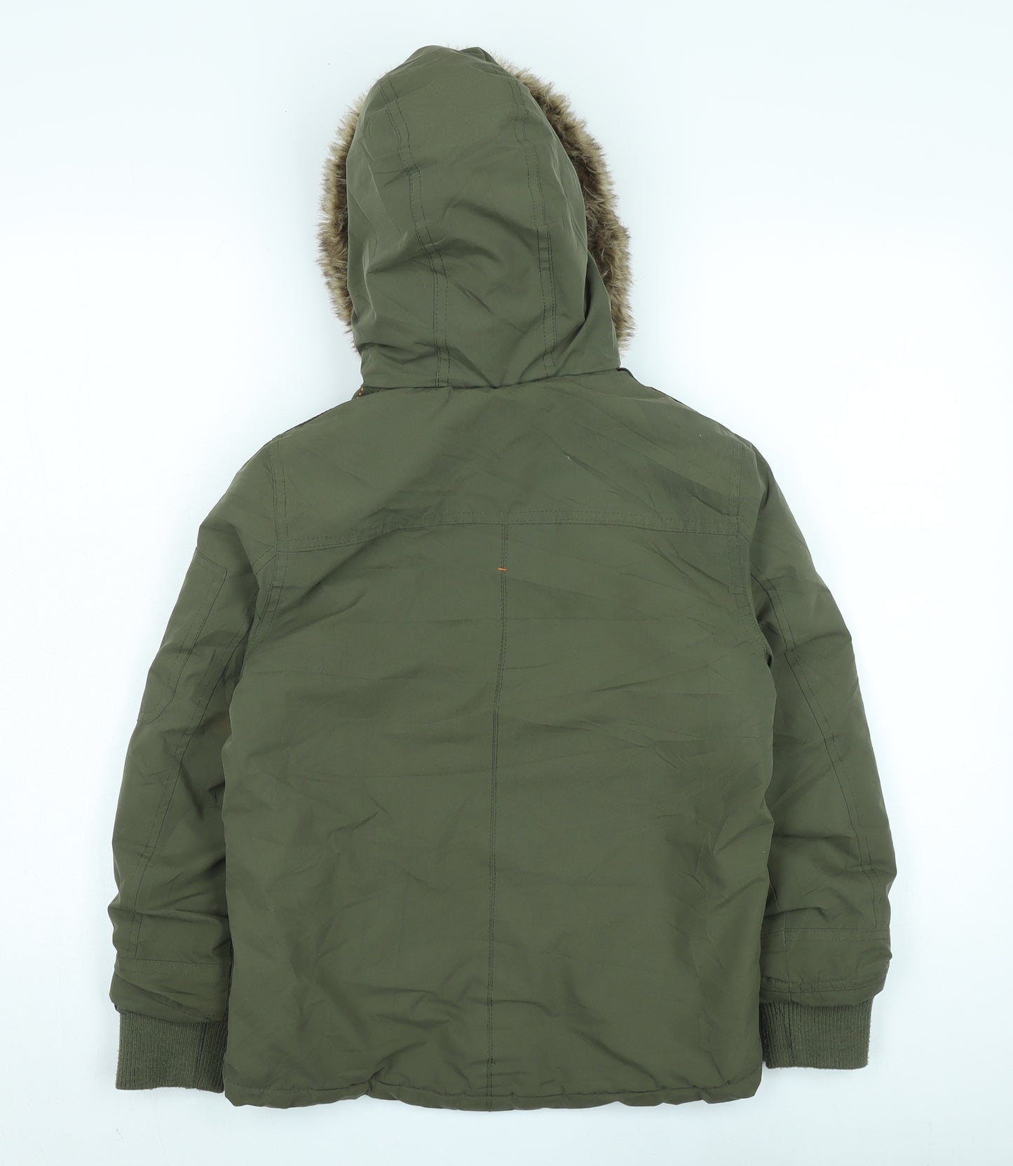 Matalan Boys Green Hooded Parka Coat 7 Years