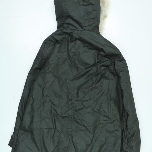 Marks and Spencer Women's Green Parka Coat, Size 14