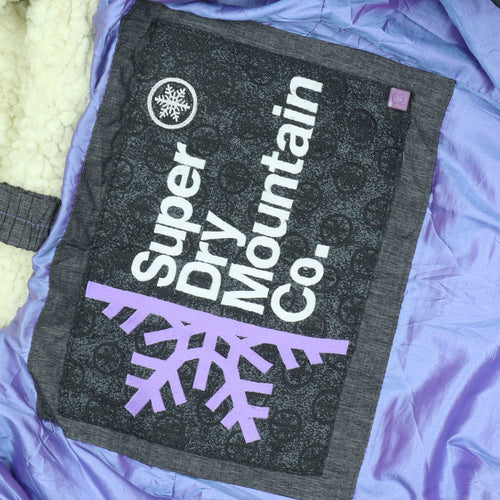 Superdry Women's Grey Parka Jacket, Size S, Winter Ready