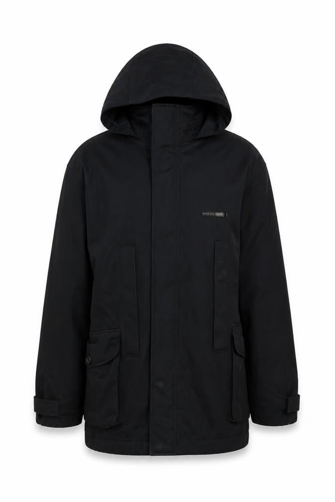 Duck and Cover Women’s Black Hooded Parka Jacket S